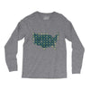 periodic table of the states Long Sleeve Shirts