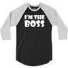 i'm the boss mens 3/4 Sleeve Shirt
