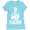 flasher camera Ladies Fitted T-Shirt