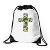 croce militare Drawstring Bags