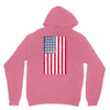 t-rex vintage american flag Unisex Hoodie