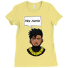 hey auntie killmonger Ladies Fitted T-Shirt