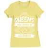 Queens Are Born In December Ladies Fitted T-Shirt