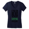 if you can read this, you are camping too close Women's V-Neck T-Shirt