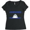 jawsome Women's Triblend Scoop T-shirt
