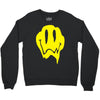 melting acid smiley face Crewneck Sweatshirt