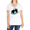 drooly snake slug thing Ladies Curvy T-Shirt