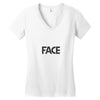 face Women's V-Neck T-Shirt
