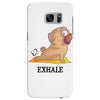 yoga pug exhale Samsung Galaxy S7 Edge Case