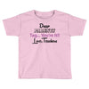Dear Parents Tag You're It Love Teachers Women's Toddler T-shirt