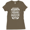 Super Cool Momma Of A Freaking Awesome Daughter Ladies Fitted T-Shirt