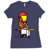 iron man Ladies Fitted T-Shirt