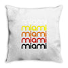 miami Throw Pillow