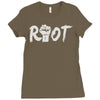 riot (2) Ladies Fitted T-Shirt