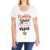 pumpkin spice and everything nice Ladies Curvy T-Shirt