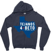tejanos for beto Zipper Hoodie