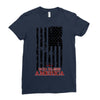 god bless america Ladies Fitted T-Shirt