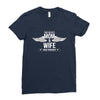i have two titles mom and wife Ladies Fitted T-Shirt