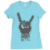 death to all but metal Ladies Fitted T-Shirt