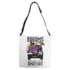 brooms are for amateurs Adjustable Strap Totes