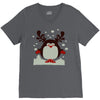 christmas t shirt santa reindeer penguin novelty xmas V-Neck Tee