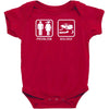 drifting   problem solved mens funny Baby Bodysuit