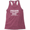 folsom state prison Racerback Tank