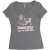 frankensolo meets the wook man Women's Triblend Scoop T-shirt