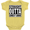 straight outta lonely lodge Baby Bodysuit