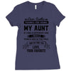 Dear Auntie, Thanks For Being My Aunt Ladies Fitted T-Shirt