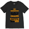 My Daughter Super Awesome Dad V-Neck Tee