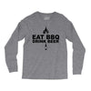 eat bbq drink beer Long Sleeve Shirts