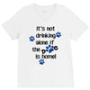 IT'S NOT DRINKING ALONE IF THE DOG IS HOME! V-Neck Tee