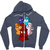 pac man ghost monsters Zipper Hoodie