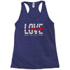 love make you fall apart Racerback Tank
