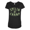 spelin chanp best trending Maternity Scoop Neck T-shirt