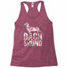 dachshund floral Racerback Tank
