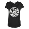 death before decaf Maternity Scoop Neck T-shirt