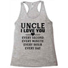 I Love You Uncle Racerback Tank