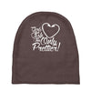 girls fish too only prettier Baby Beanies