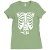 beer belly xray skeleton funny Ladies Fitted T-Shirt