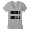 golden doodle Women's V-Neck T-Shirt