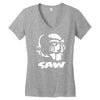saw puppe horror Women's V-Neck T-Shirt