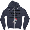 all i want for christmas is a cure carcinoid cancer Zipper Hoodie