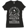 Golfer Brother Ladies Fitted T-Shirt