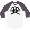 viking skull 3/4 Sleeve Shirt
