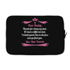 Dear Daddy, Thanks for Being my Dad Baby Boy Letter to Father Laptop sleeve