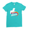 totally straight funny rainbow unicorn gay pride novelty fashion Ladies Fitted T-Shirt