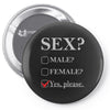 Sex Yes Please Pin-back button
