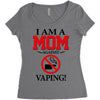 I Am A Mom Against Vaping Women's Triblend Scoop T-shirt